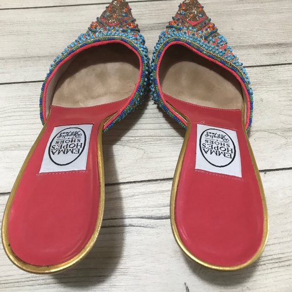 Emma Hope Beaded Mules Size 39 1/2 - Picture 8 of 11